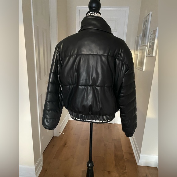 Guess Faux Leather Bomber Jacket - Picture 4 of 5